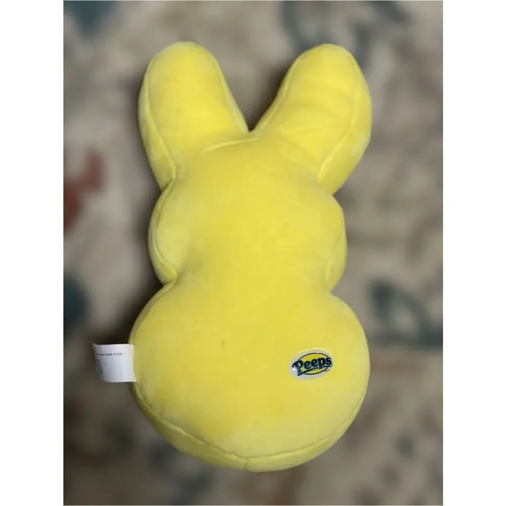 Bright Yellow Peep Marshmallow Plushie Toy Bunny